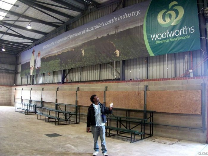 (Royal Adelaide Show) ... but it's Woolies!!! (Vinoth's employer)