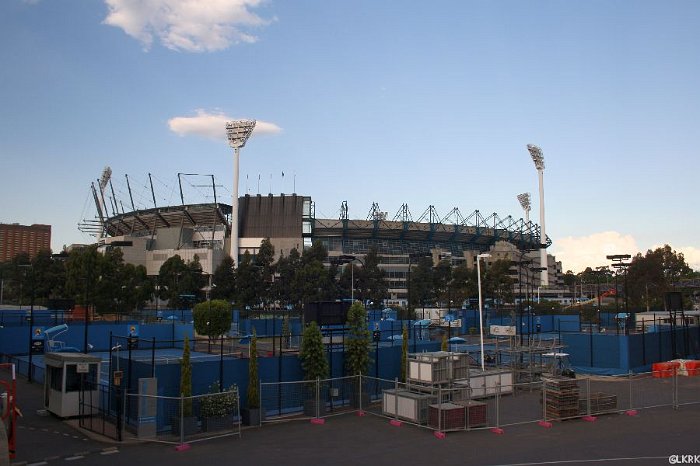 the famous Melbourne Cricket Ground (former olympic stadium)